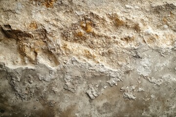 Detailed Close-Up of Concrete Wall Featuring Exposed Aggregate Texture with Variations in Color and Surface Imperfections for Architectural Design