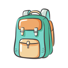 backpack icon, backpack vector illustration-simple illustration of backpack, perfect for backpack logos and icons