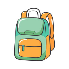 backpack icon, backpack vector illustration-simple illustration of backpack, perfect for backpack logos and icons