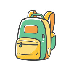 backpack icon, backpack vector illustration-simple illustration of backpack, perfect for backpack logos and icons