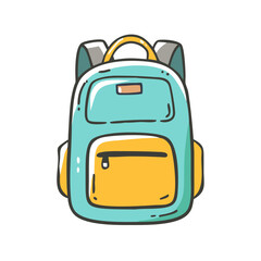 backpack icon, backpack vector illustration-simple illustration of backpack, perfect for backpack logos and icons
