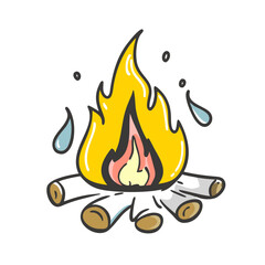 campground fire pit icon, campground fire pit vector illustration-simple illustration of campground fire pit, perfect for campground fire pit logos and icons
