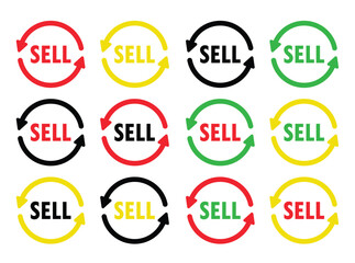Sell contributor earnings icon sign symbol 