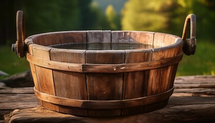 rustic washtub