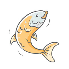 carp fish icon, carp fish vector illustration-simple illustration of carp fish, perfect for carp fish logos and icons
