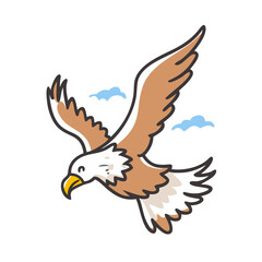 eagle flying overhead icon, eagle flying overhead vector illustration-simple illustration of eagle flying overhead, perfect for eagle flying overhead logos and icons
