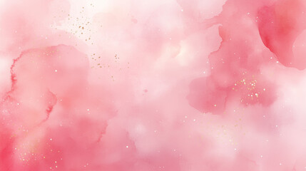 Pink and gold background, waterpaint, abstract background.