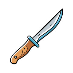 fish fillet knife icon, fish fillet knife vector illustration-simple illustration of fish fillet knife, perfect for fish fillet knife logos and icons
