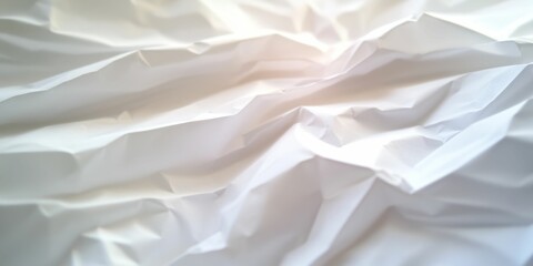 Obraz premium abstract background with creased paper texture in white tones, matte surface, minimalist design, high detail, clean and vintage aesthetic, calming neutral colors