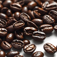 Rich Dark Roasted Coffee Beans Aromatic and Flavorful