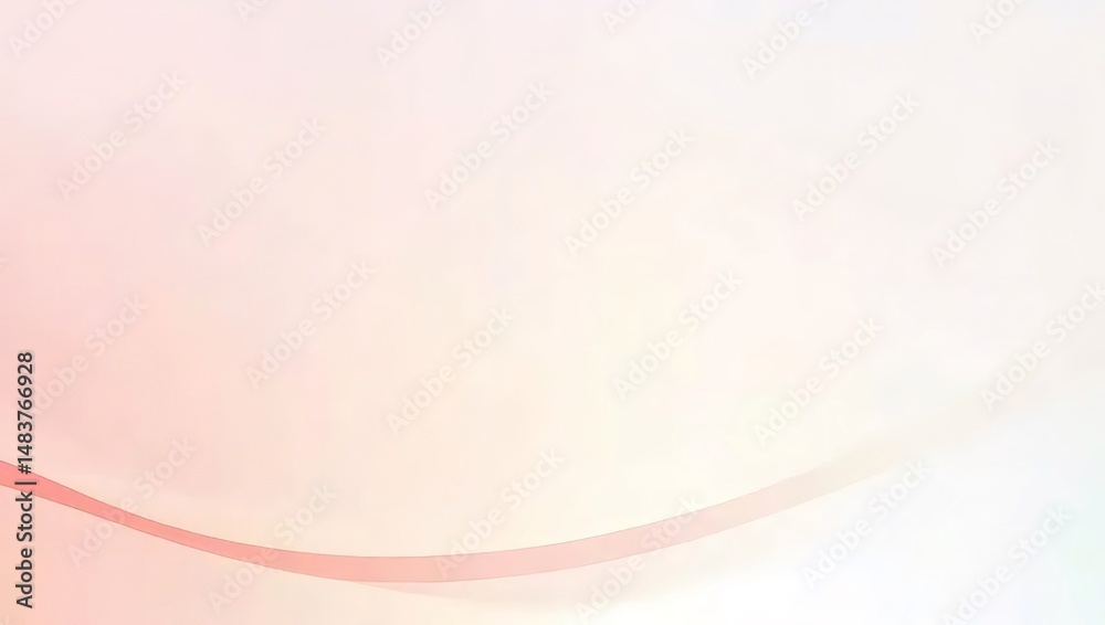 Poster 繊細なピンクと白の抽象的な背景 滑らかなグラデーションと柔らかな光の相互作用 穏やかな曲線が優雅さと現代的なスタイルを表現