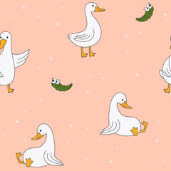 cute geese pattern