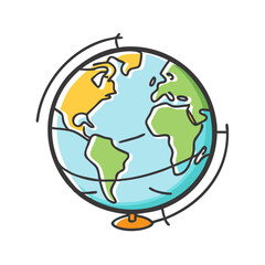 globe icon, globe vector illustration-simple illustration of globe, perfect for globe logos and icons