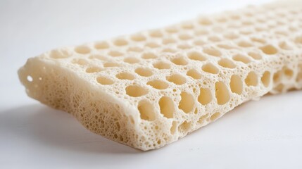 Natural sponge with distinct porous texture