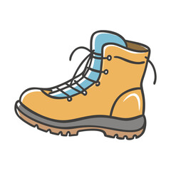hiking boots icon, hiking boots vector illustration-simple illustration of hiking boots, perfect for hiking boots logos and icons