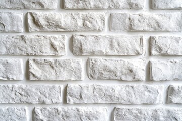 Clean, textured white brick wall