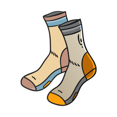 hiking socks icon, hiking socks vector illustration-simple illustration of hiking socks, perfect for hiking socks logos and icons