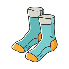 hiking socks icon, hiking socks vector illustration-simple illustration of hiking socks, perfect for hiking socks logos and icons