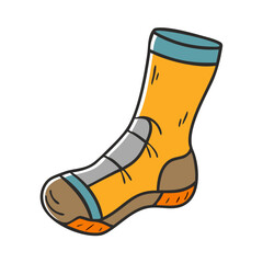 hiking socks icon, hiking socks vector illustration-simple illustration of hiking socks, perfect for hiking socks logos and icons
