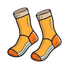 hiking socks icon, hiking socks vector illustration-simple illustration of hiking socks, perfect for hiking socks logos and icons