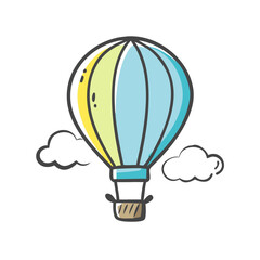 Obraz premium hot air balloon icon, hot air balloon vector illustration-simple illustration of hot air balloon, perfect for hot air balloon logos and icons