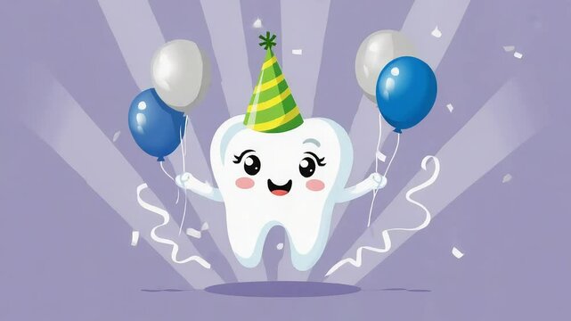 happy birthday balloons teeth