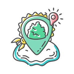 local souvenir icon, local souvenir vector illustration-simple illustration of local souvenir, perfect for local souvenir logos and icons