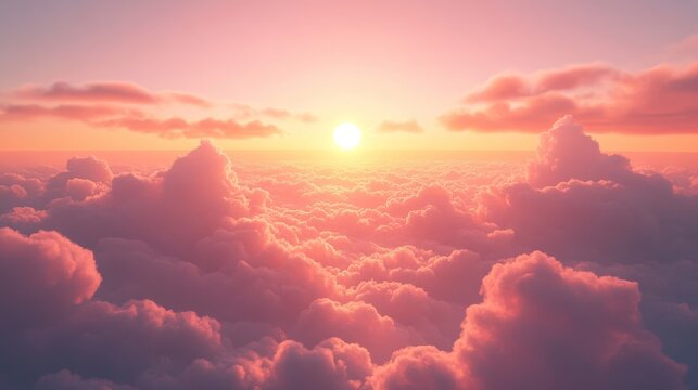 Sky at sunset, sky at sunrise, clouds, orange clouds cirrus clouds, cumulus clouds, sky gradient, sky background at dusk, twilight, nightfall, pink sky, pink clouds, sun, environment
