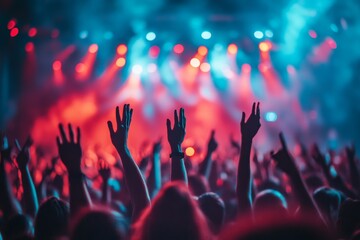 People partying at a concert