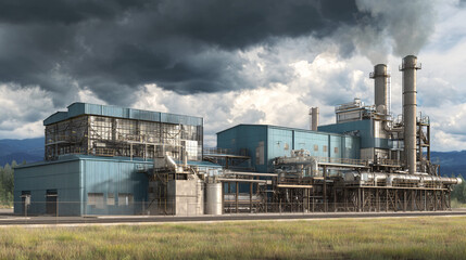 Obraz premium biomass energy facility
