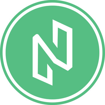 nuls cryptocurrency logos on abstract background. 3d illustrations.