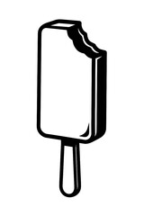 Popsicle Ice Cream Clipart: Sweet Frozen Treat Icon