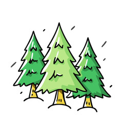 pine tree forest icon, pine tree forest vector illustration-simple illustration of pine tree forest, perfect for pine tree forest logos and icons