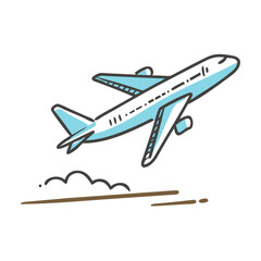 plane takeoff icon, plane takeoff vector illustration-simple illustration of plane takeoff, perfect for plane takeoff logos and icons