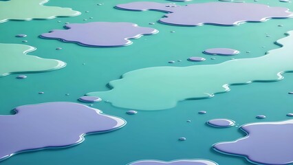 Fresh liquid background in mint green and sky lavender, soft vibrance in smooth liquid dynamics