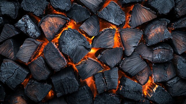Burning coal texture