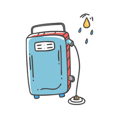 portable shower icon, portable shower vector illustration-simple illustration of portable shower, perfect for portable shower logos and icons