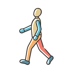 power walking pose icon, power walking pose vector illustration-simple illustration of power walking pose, perfect for power walking pose logos and icons