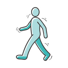 power walking pose icon, power walking pose vector illustration-simple illustration of power walking pose, perfect for power walking pose logos and icons