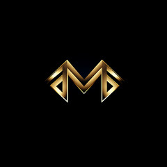 Obraz premium gold star logo
