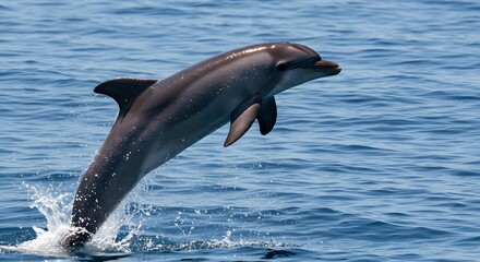 Obraz premium Dolphin Leaping from the Ocean