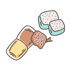 s mores ingredients icon, s mores ingredients vector illustration-simple illustration of s mores ingredients, perfect for s mores ingredients logos and icons