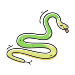 snake on trail icon, snake on trail vector illustration-simple illustration of snake on trail, perfect for snake on trail logos and icons