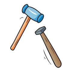 tent peg and mallet icon, tent peg and mallet vector illustration-simple illustration of tent peg and mallet, perfect for tent peg and mallet logos and icons