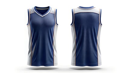 sleeveless jersey front and back perfect for basketball