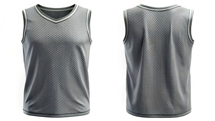 sleeveless mesh training jersey front and back for athletes