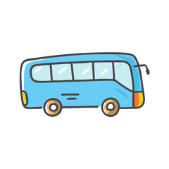tour bus icon, tour bus vector illustration-simple illustration of tour bus, perfect for tour bus logos and icons