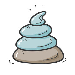 trail cairn icon, trail cairn vector illustration-simple illustration of trail cairn, perfect for trail cairn logos and icons