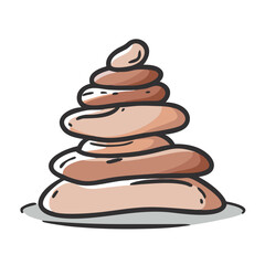 trail cairn icon, trail cairn vector illustration-simple illustration of trail cairn, perfect for trail cairn logos and icons
