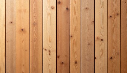 Wooden planks background with various shades of light brown, natural texture, and rustic appeal, concept of home decor or interior design